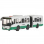 Машина Городской автобус 19 см бело-зеленый металл инерция Технопарк BUSRUB-19-GNWH