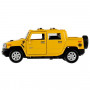 Машина Hummer H2 Pickup 12 см желтая металл инерция Технопарк HUM2PICKUP-12-YE