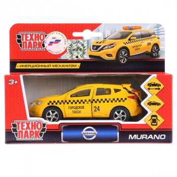 Машина Nissan Murano Такси 12 см желтая металл инерция Технопарк SB-17-75-NM-T-WB