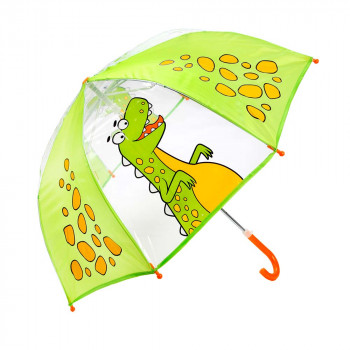 Зонт-трость Динозаврик салатовый (полиэтилен) Mary Poppins 53592