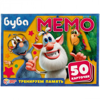 Карточная игра Мемо Буба (50 карточек) Умные игры 4610136737143