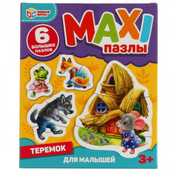 Макси-пазлы для малышей Теремок (6 пазлов) Умные игры 4680107902153