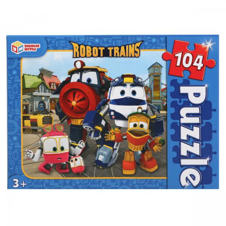 Пазлы классические Robot Trains (104 детали) Умные игры 4630115523536