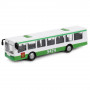 Машина Автобус рейсовый 16,5 см бело-зеленый металл инерция Технопарк SB-16-65-BUS-WB