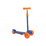 Самокат Crazy сине-оранжевый (подсветка колес) KMS SK-099