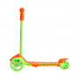Самокат Crazy оранжево-зеленый (подсветка колес) KMS SK-099