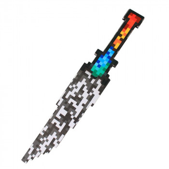 Нож пиксель mini белый 24 см (дерево) KR2707216-2