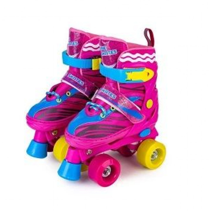 Роликовые коньки раздвижные двухрядовые Квады "Roller Skate" размер 38-42