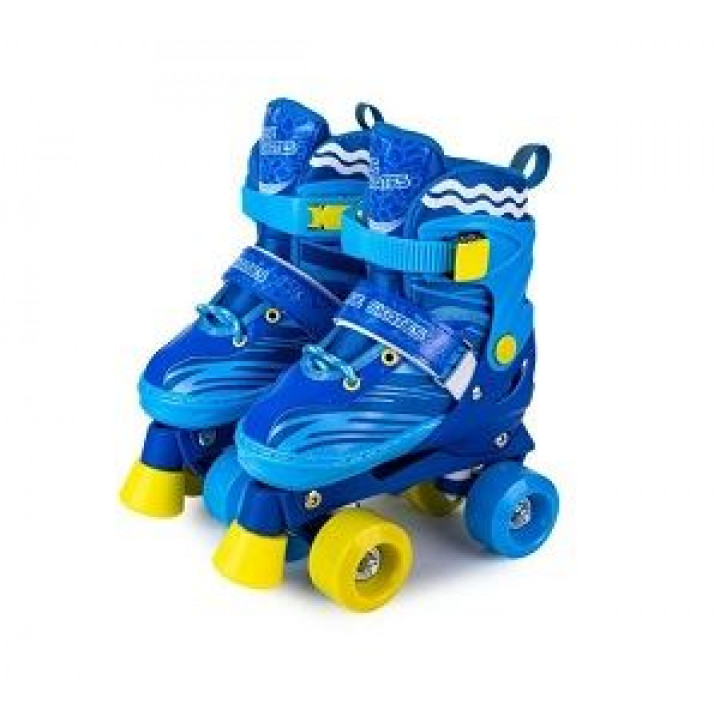 Роликовые коньки раздвижные двухрядовые Квады "Roller Skate" размер 34-37