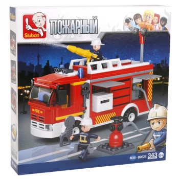 Конструктор Пожарная машина (343 детали) Sluban M38-B0626