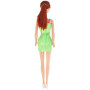 Кукла красотка - модница Defa Lucy, платье зеленое с принтами