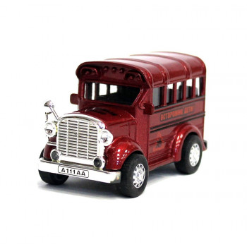 281963   Модель металл школьный автобус 8см, свет+звук, инерц., цвета в ассорт. в кор. Технопарк в к
