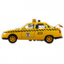 Машина Lada 110 Такси 12 см желтая металл инерция (свет, звук) Технопарк CT10-110-7