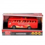Машина Автобус 17 см красная пластик инерция (свет, звук) Технопарк 1576685-R