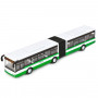 Машина Автобус с гармошкой 18 см зеленая металл инерция Технопарк 1428860-R