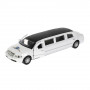 Машина Лимузин 18 см белая металл инерция (свет, звук) Технопарк LIMO80208-18SL-MIX