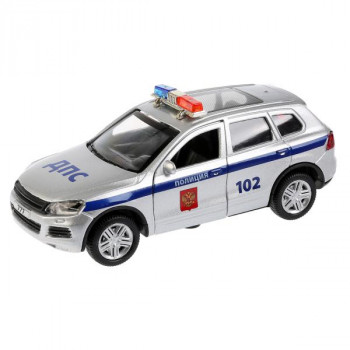 Машина Volkswagen Touareg полиция, металл, 12см, свет, звук, инерция Технопарк