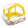 Детский надувной бассейн с навесом желтый Intex 57470