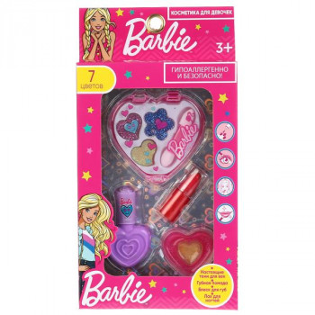 Косметика для девочек Барби тени, помада, блеск для губ, лак Милая Леди 20211D2