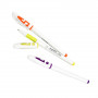 Гелевые ручки (белый корпус) 6 цветов Asmar AR-666-6