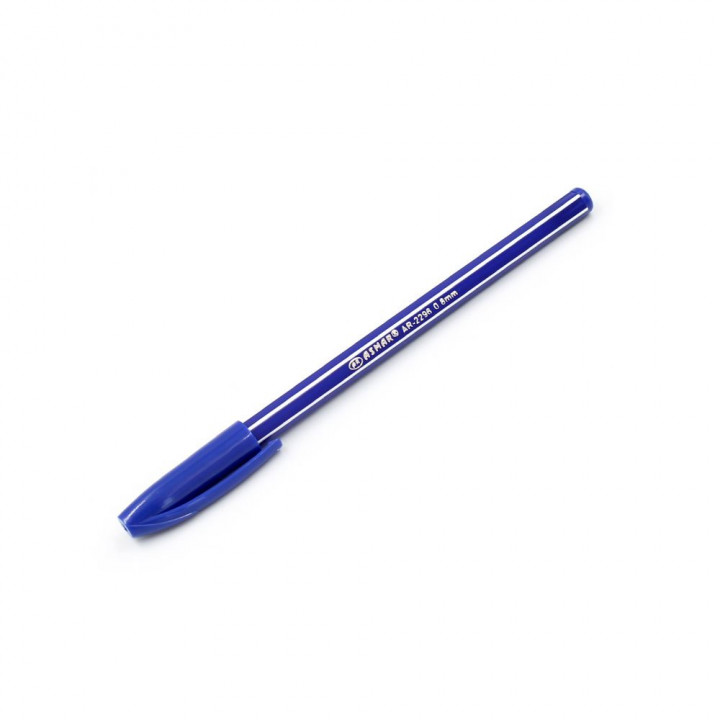 Ручка шариковая синяя (полосатый гибкий корпус) 0,8 мм Asmar AR-2296