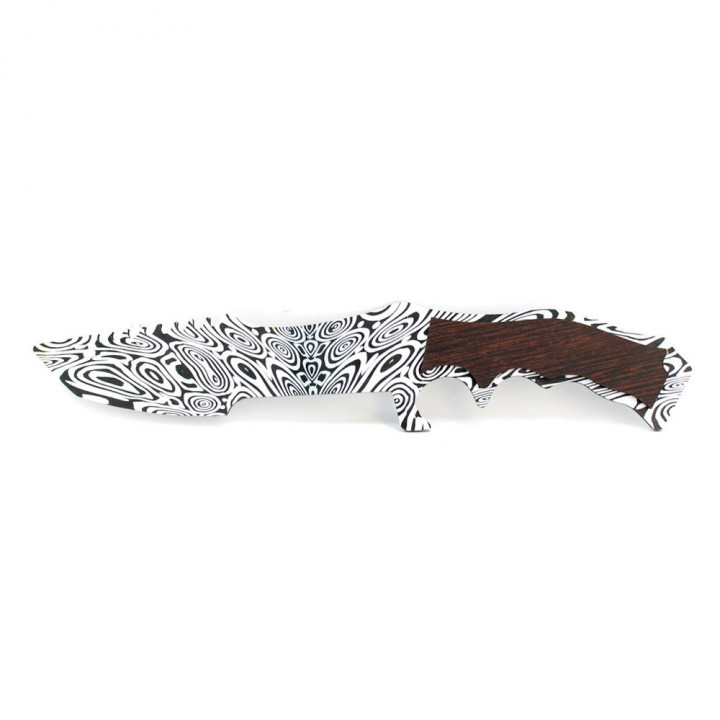 Охотничий нож Дамасская сталь 18 см (дерево) KR2707237-10
