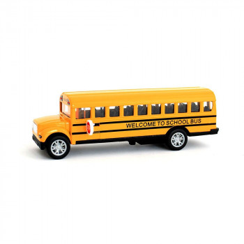 Школьный автобус металл инерционный 13 см