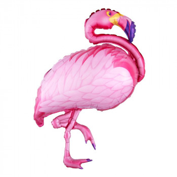 Шар воздушный Фламинго розовый фольгированный (69х89 см) 1207-0153