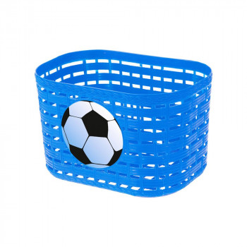 Корзина детская Футбольный мяч синяя 20х14х13 см пластик 431549