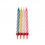 Свечи для торта с подставкой 8,5 см (12 шт) 1502-0182