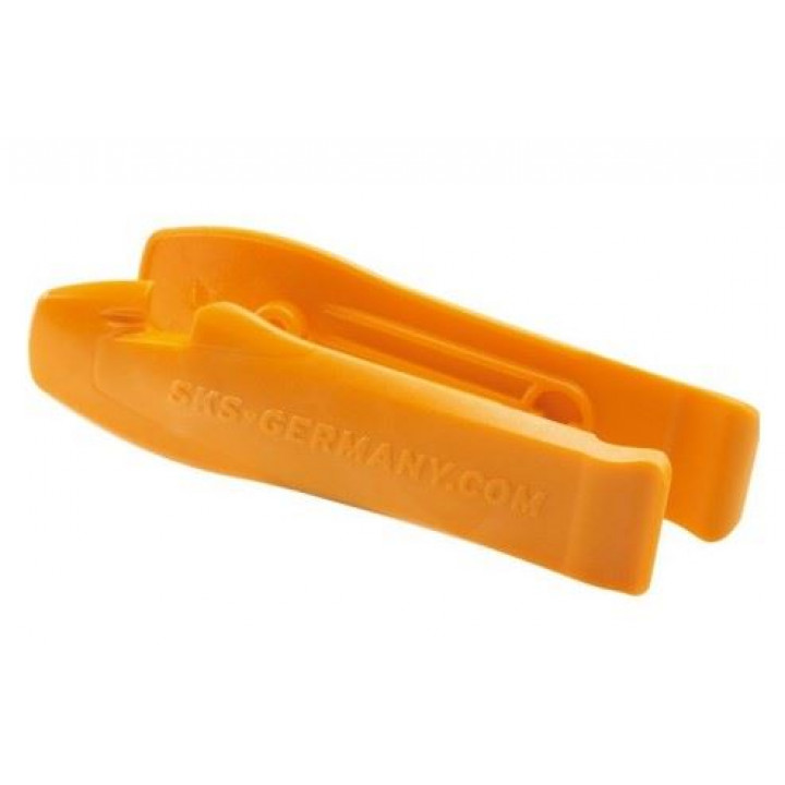 Монтировки пластиковые с крючками (2шт) оранж.
