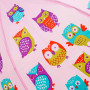 Зонт-трость Совушки розовый (ткань) Mary Poppins 53570
