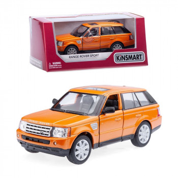 Машина Range Rover Sport оранжевая металл инерция Kinsmart КТ5312W