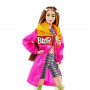 Кукла Barbie коллекционная в розовом плаще с белыми заколками BMR1959 GNC47