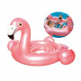 Надувной плот-остров Розовый фламинго Intex 57297