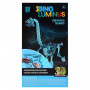 1 Toy Мини-конструктор 3DINO LUMINUS люминисцентные динозавры (Брахиозавр), цвет голубой