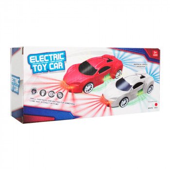 Машинка Electric toy car красная (свет, звук) в коробке