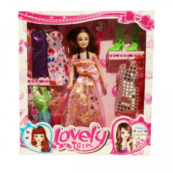 Кукла Lovely Girl 27см (одежда, обувь, аксессуары) V28A