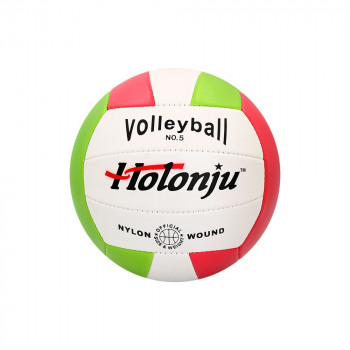Мяч волейбольный зелено-красный Holonju 3685