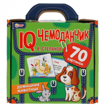 IQ чемоданчик Домашние животные (35 карточек) Умные игры 4680107925442