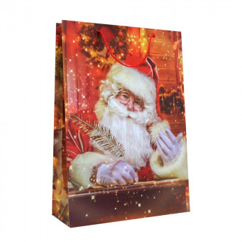 Пакет подарочный Санта Клаус Письмо 44х31х12 см 70048