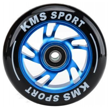 Колесо для трюкового самоката KMS Sport 110 мм алюминий синий спиральная звезда 20021