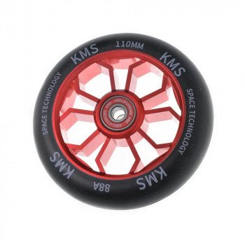 Колесо для трюкового самоката KMS Sport 110 мм алюминий красный медуза 5996