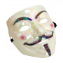 Карнавальная маска Гая Фокса перламутр 9691