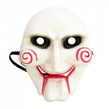 Карнавальная маска Пила белая 9693