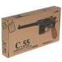 Пистолет пневматический Airsoft Gun C55 (металл, съемный магазин, пульки) 100001969