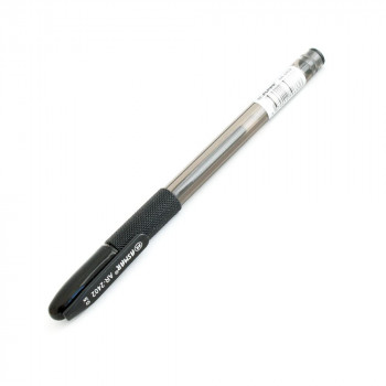 Ручка гелевая черная (резиновый держатель) Asmar AR-2402/черн
