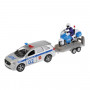 Машина Kia Sorento Prime Полиция 12 см + Мотоцикл 7,5 см металл инерция Технопарк SB-18-04WB