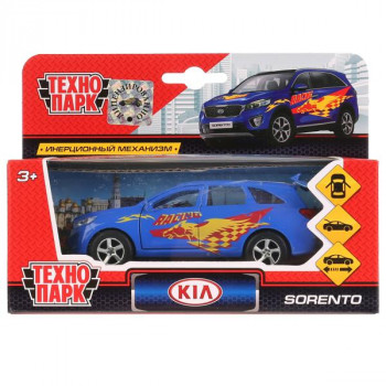 Машина Kia Sorento Prime Спорт 12 см синяя металл инерция Технопарк SB-17-75-KS-S-WB