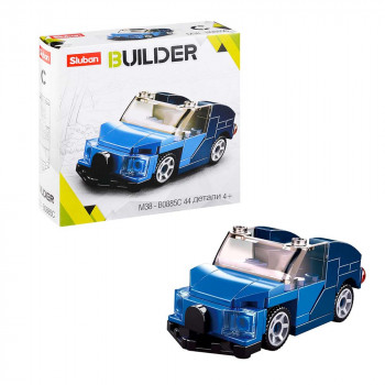 Конструктор Машина синяя (44 детали) пластик Sluban Builder M38-B0885C